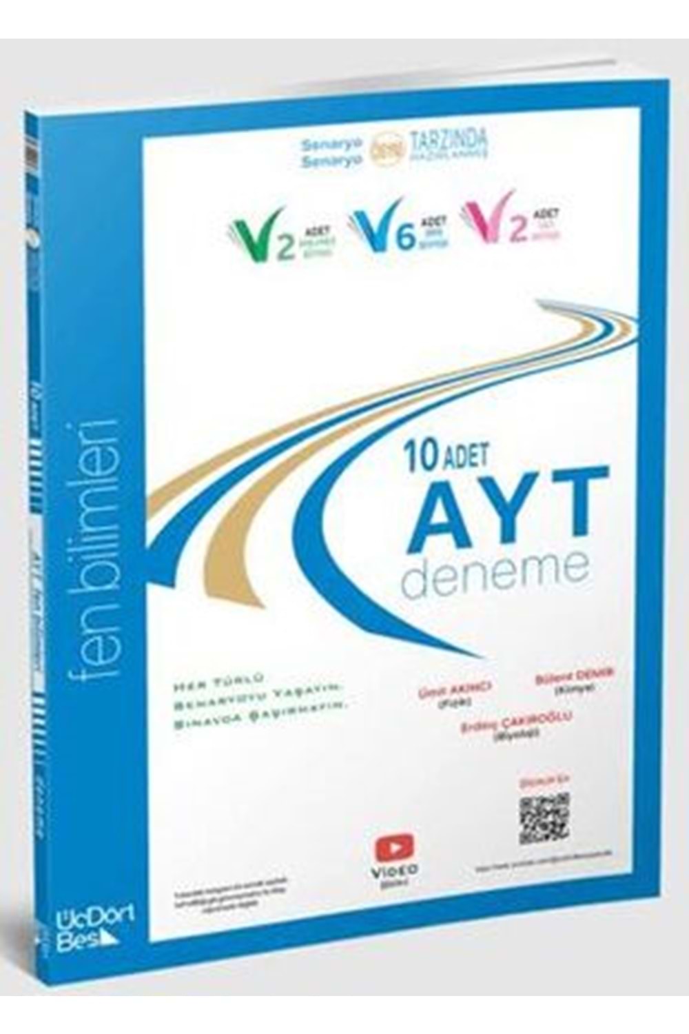 ÜÇDÖRTBEŞ 2025 AYT FEN BİLİMLERİ 10 DENEME SINAVI