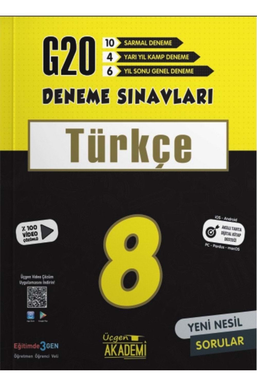 ÜÇGEN AKADEMİ 8.SINIF - TÜRKÇE - 20 Lİ DENEME