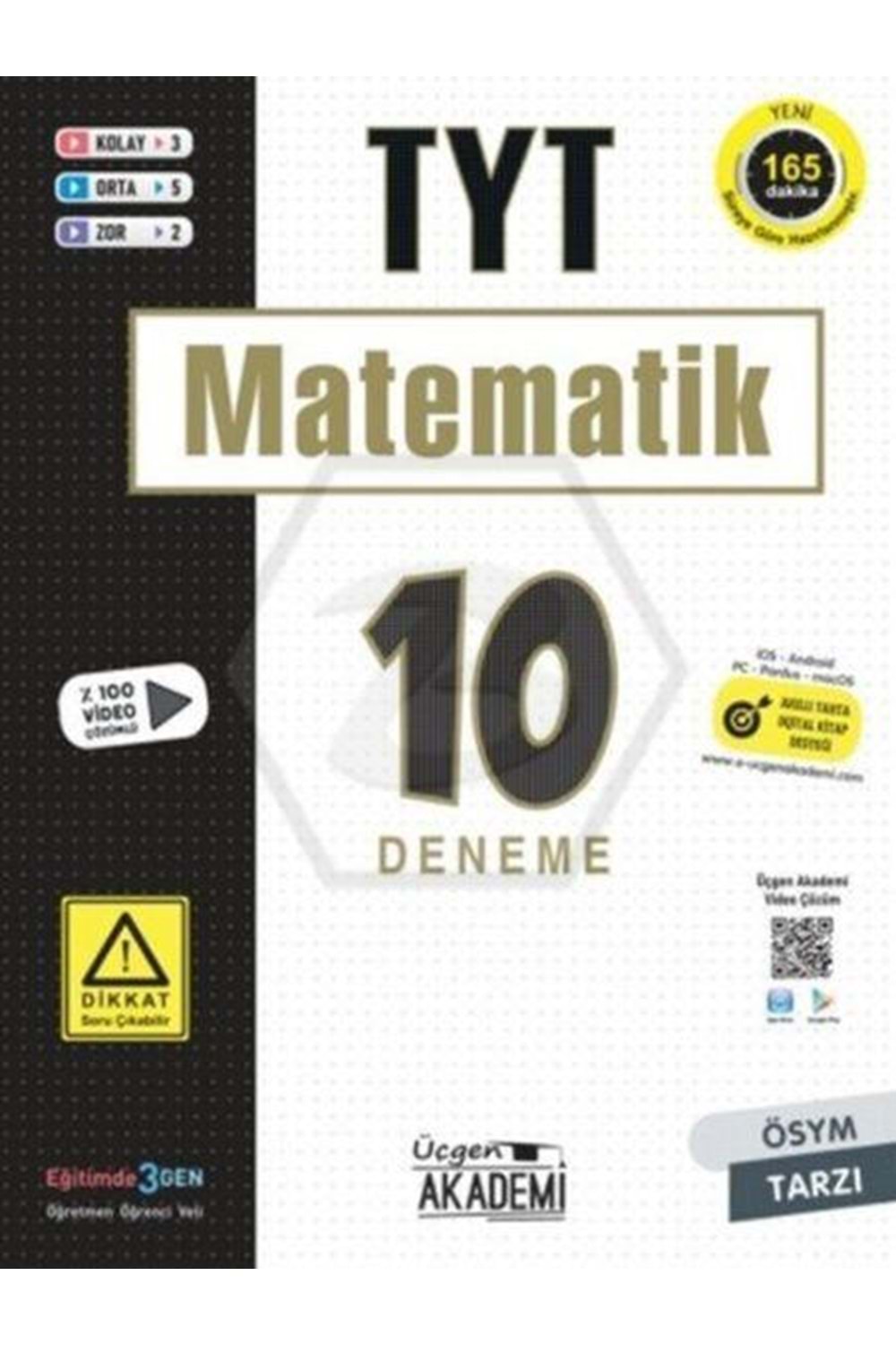 ÜÇGEN AKADEMİ TYT - MATEMATİK - 10 LU DENEME SINAVI