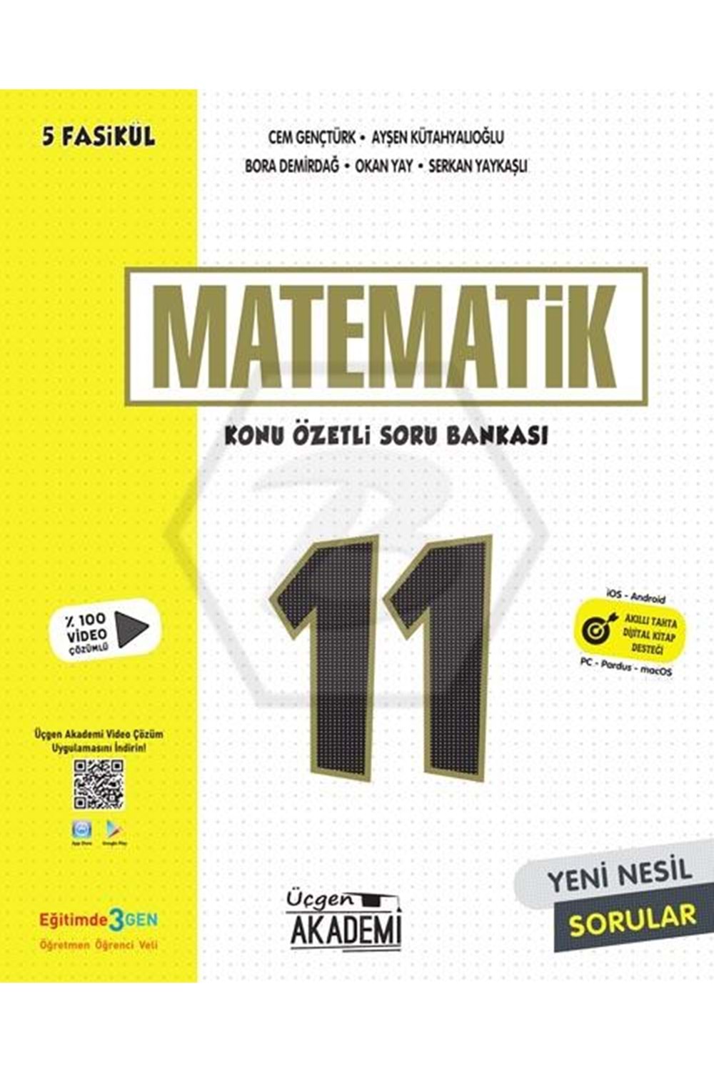 ÜÇGEN AKADEMİ 11.SINIF MATEMATİK - KÖSB - 5 FASİKÜL