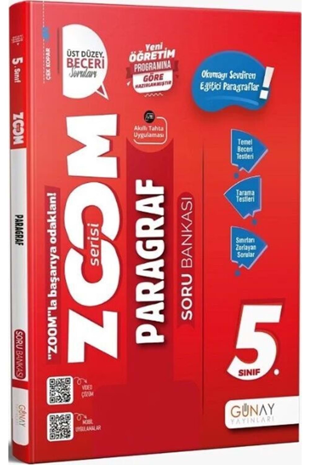 GÜNAY 5.SINIF ZOOM SERİSİ PARAGRAF SORU BANKASI
