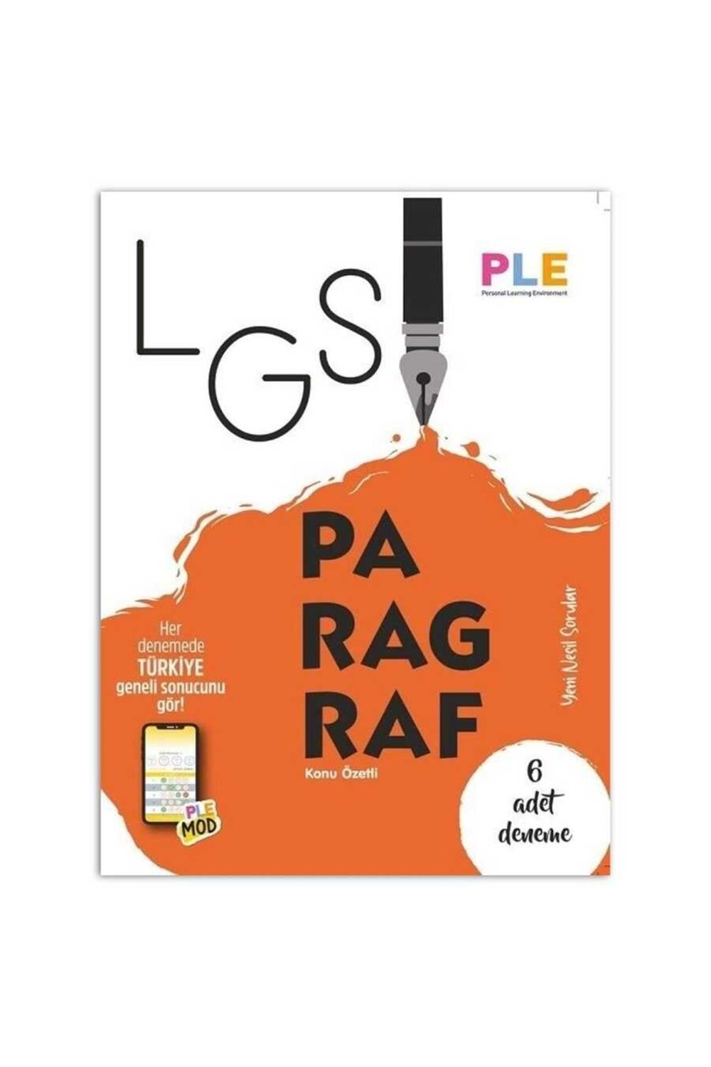 PLE LGS - PARAGRAF KİTABI + 6 TÜRKÇE DENEMESİ