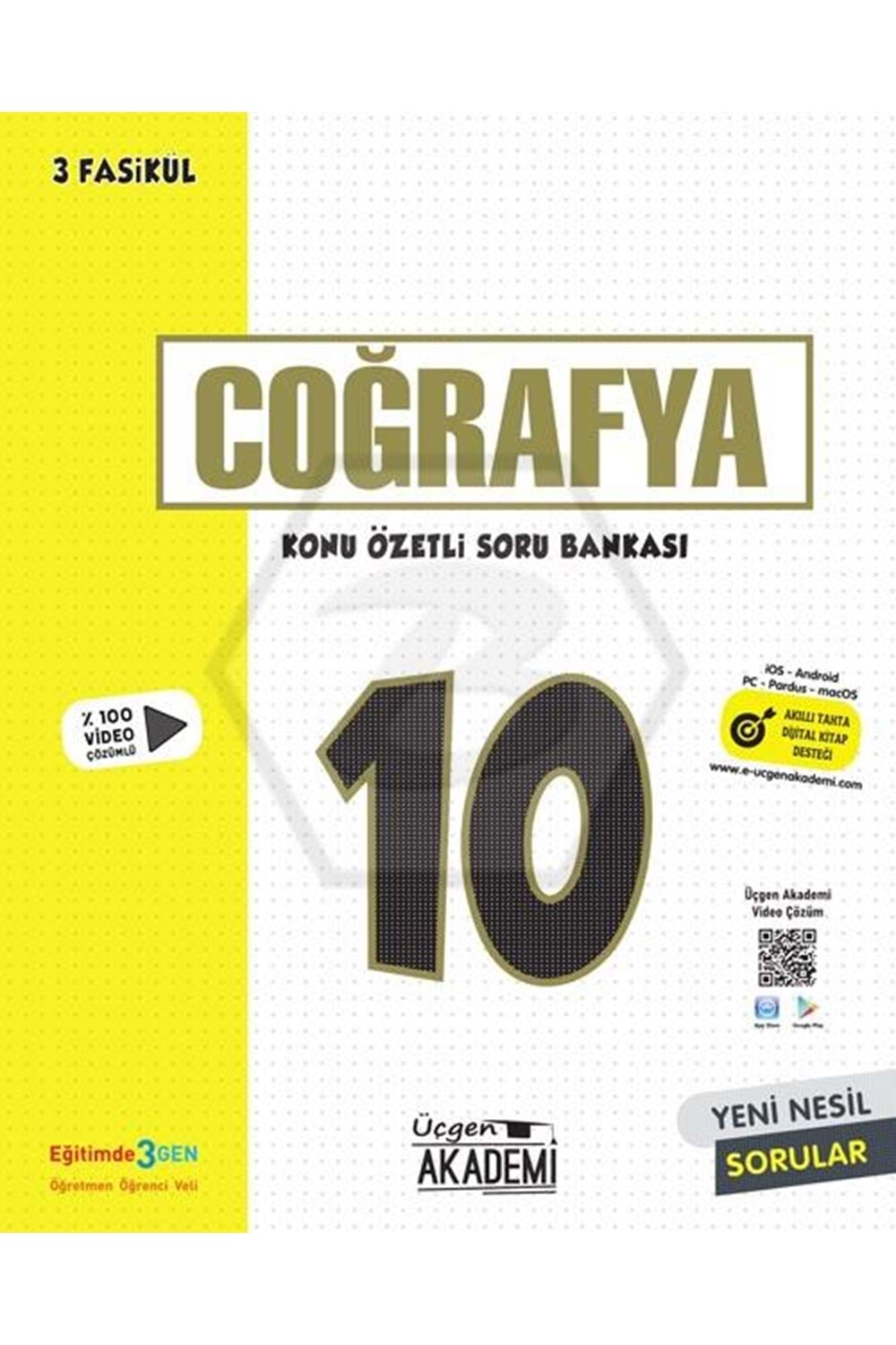 ÜÇGEN AKADEMİ 10.SINIF COĞRAFYA - KÖSB - 2 FASİKÜL