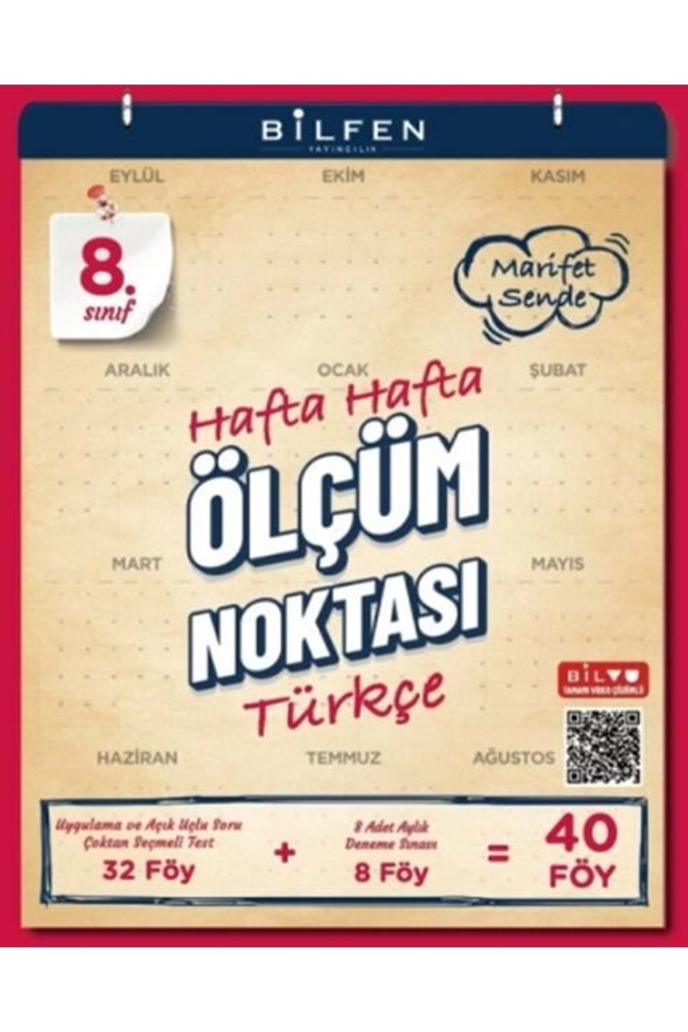 BİLFEN 8.SINIF TÜRKÇE HAFTA HAFTA ÖLÇÜM NOKTASI