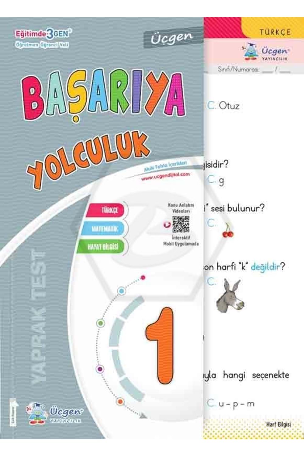 ÜÇGEN 1.SINIF BAŞARIYA YOLCULUK - YAPRAK TEST - 2025