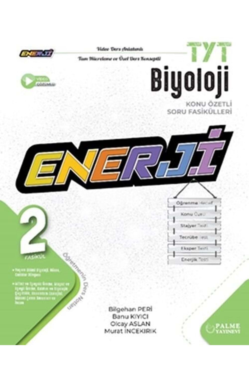 PALME TYT ENERJİ BİYOLOJİ KONU ÖZETLİ (2 FASİKÜL) SORU F