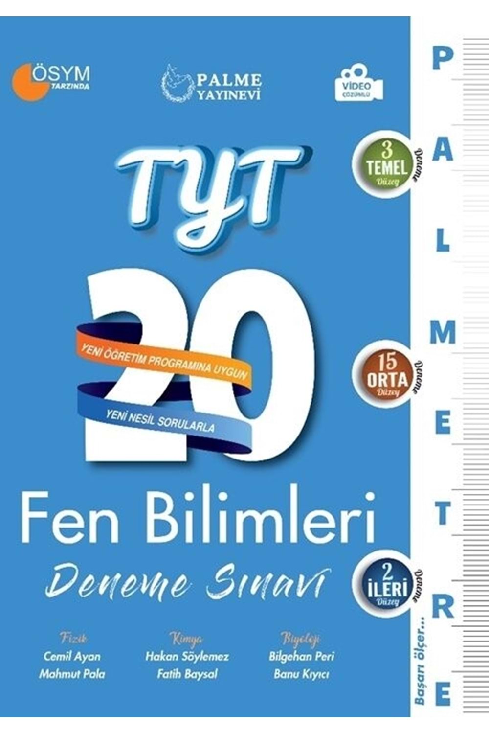 PALME TYT FEN BİLİMLERİ PALMETRE 20 Lİ DENEME SINAVI