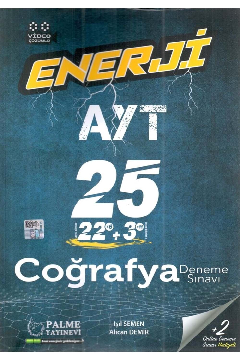 PALME AYT COĞRAFYA ENERJİ 25 DENEME SINAVI