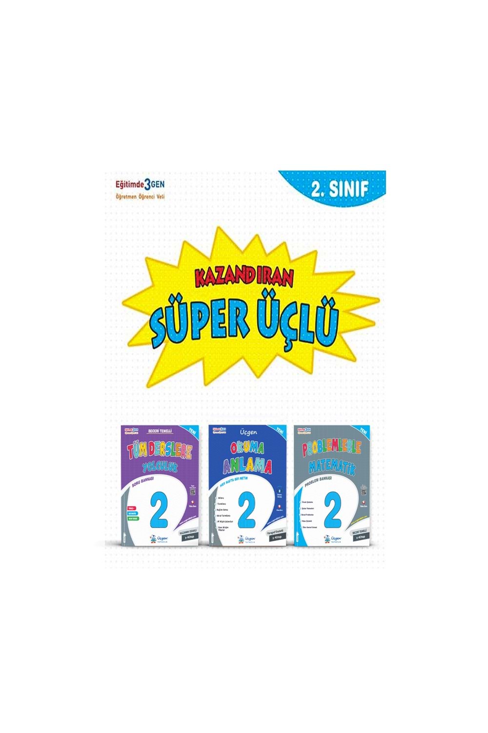ÜÇGEN 2.SINIF - SÜPER ÜÇLÜ - KAZANDIRAN KİTAPLAR - YENİ