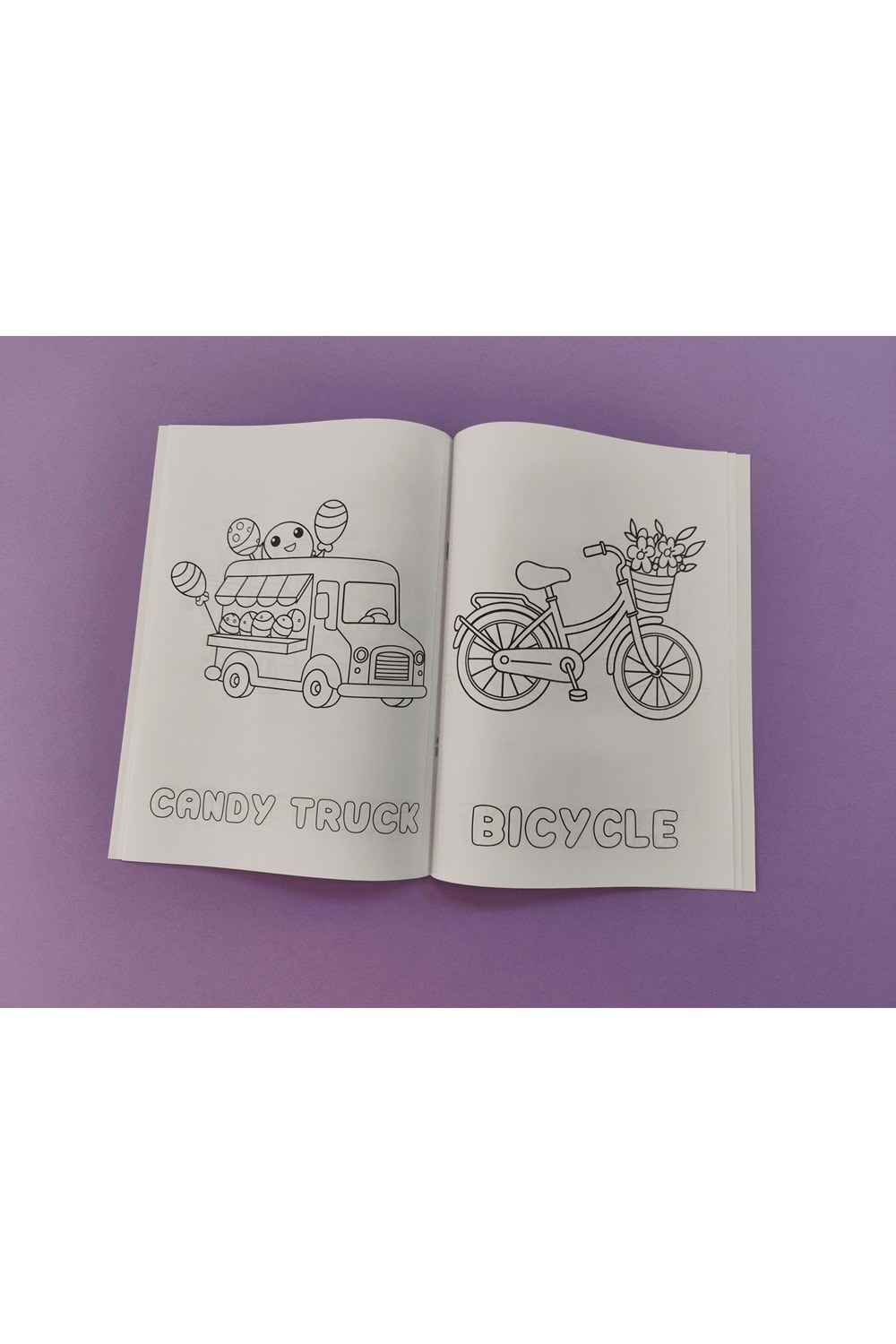 EĞLENCELİ TAŞITLAR BOYAMA KİTABI 2 - İNGİLİZCE İSİMLERLE EĞİTİCİ