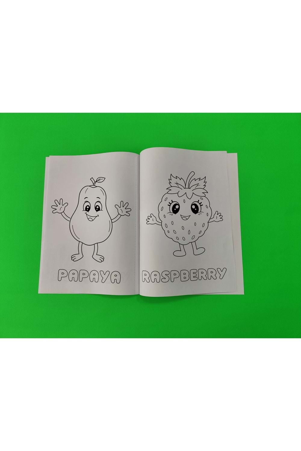 EĞİTİCİ MEYVELER BOYAMA KİTABI 2 - İNGİLİZCE KELİMELERLE EĞLENCE