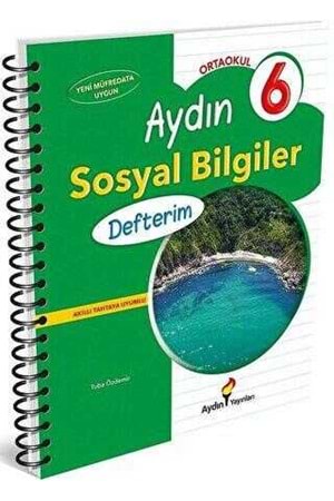 AYDIN ORTAOKUL 6 AYDIN SOSYAL BİLGİLER DEFTERİM (KAMPANYALI ÜRÜN)