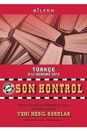 BİLFEN 8.SINIF TÜRKÇE SON KONTROL 8'Lİ DENEME