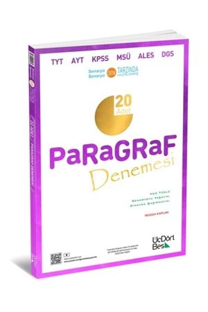 ÜÇDÖRTBEŞ 2025 TÜM ADAYLAR İÇİN 20’Lİ PARAGRAF DENEMESİ