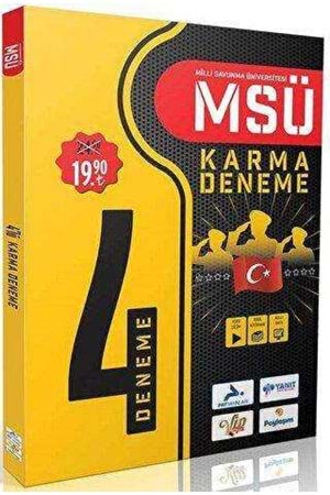 MSÜ (Milli Sav. Üniv.) KARMA 4 FASİKÜL DENEME