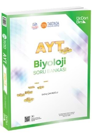 ÜÇDÖRTBEŞ 2025 AYT BİYOLOJİ SORU BANKASI