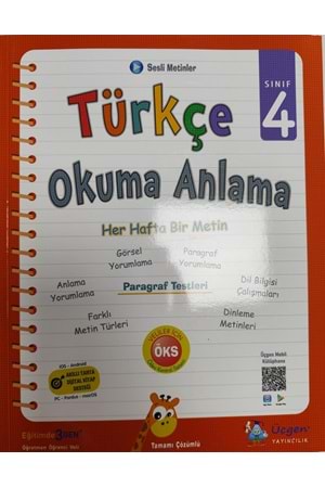 ÜÇGEN YAYINLARI 4.SINIF TÜRKÇE OKUMA ANLAMA - 36 HAFTA