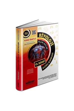 MİRAY 11.SINIF BİYOLOJİ KONU ÖZETLİ SORU BANKASI