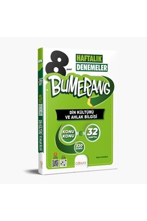 8. SINIF Bumerang 32 Haftalık Din Kültürü ve Ahlak Bilgisi Denemeleri