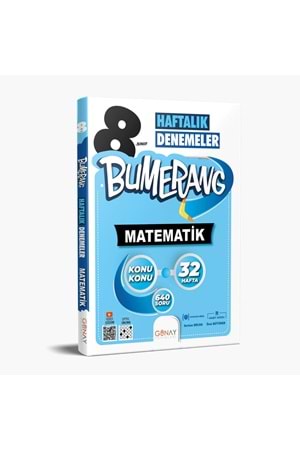 8. SINIF Bumerang 32 Haftalık Matematik Denemeleri