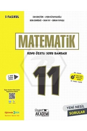 ÜÇGEN AKADEMİ 11.SINIF MATEMATİK - KÖSB - 5 FASİKÜL