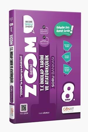 8. SINIF Zoom Serisi T.C. İnkılap Tarihi ve Atatürkçülüksoru Bankası