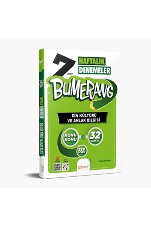 7.SINIF Bumerang 32 Haftalık Din Kültürü ve Ahlak Bilgisi Denemeleri