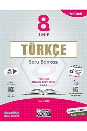 ÜÇGEN AKADEMİ 8.SINIF - YENİ SERİ TÜRKÇE - SORU BANKASI