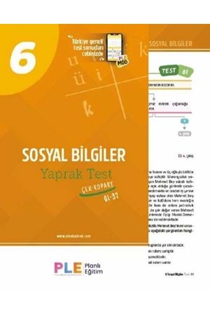 PLE YAYINLARI 6.Sınıf Sosyal Bilgiler - Yaprak Testi (1-32)
