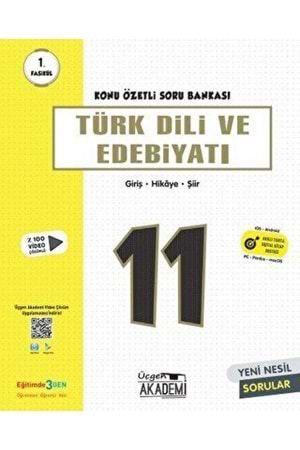 ÜÇGEN AKADEMİ 11.SINIF TÜRK DİLİ VE EDEBİYAT - KÖSB - 3 FASİKÜL