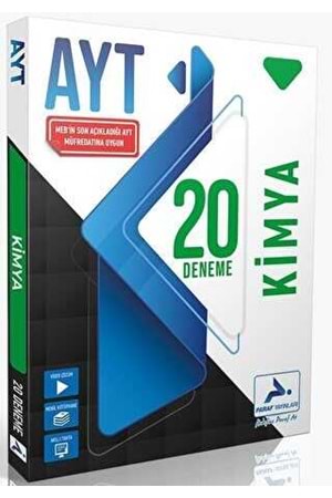 PARAF YAYINLARI AYT KİMYA 20 Lİ DENEME - MEB YENİ MÜFREDAT 24-25