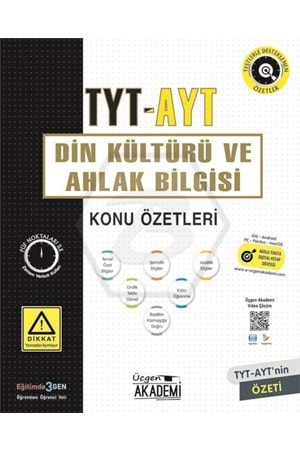 ÜÇGEN AKADEMİ TYT DİN KÜL. VE AHLAK BİL. - KONU ÖZETLERİ