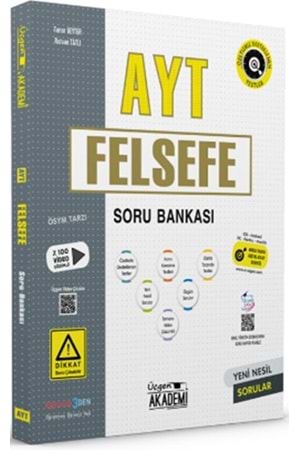 ÜÇGEN AKADEMİ AYT FELSEFE - SORU BANKASI