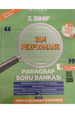 BİLFEN 7.SINIF TAM PERFORMANS PARAGRAF SORU BANKASI