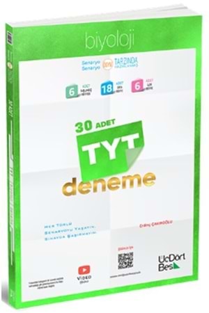 ÜÇDÖRTBEŞ 2025 TYT BİYOLOJİ 30 DENEME