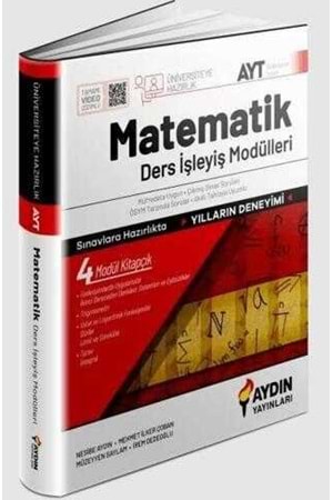 AYDIN ÜNİVERSİTEYE HAZIRLIK AYT MATEMATİK DERS İŞLEYİŞ MODÜLLERİ