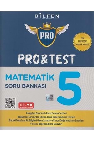BİLFEN 5.SINIF PRO&TEST MATEMATİK SORU BANKASI YENİ MÜFREDAT