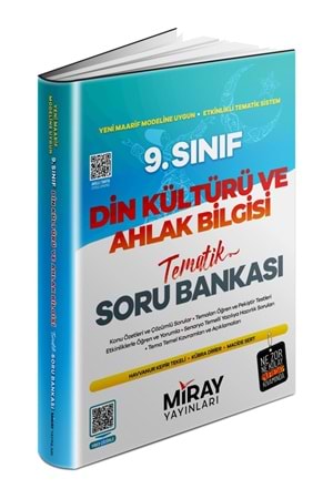 MİRAY 9.SINIF DİN KÜLTÜRÜ VE AHLAK BİLGİSİ TEMATİK KONU ÖZETLİ SORU BANKASI
