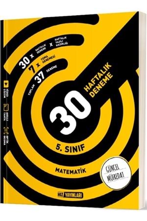 5.SINIF MATEMATİK 30 HAFTALIK DENEME