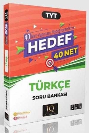 IQ YAYINLARI TYT TÜRKÇE HEDEF 40 SORU BANKASI