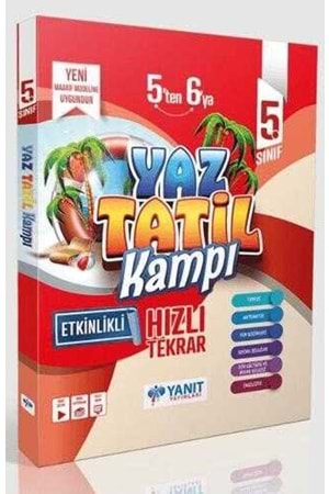 YANIT 5.SINIF ETKİNLİKLİ YAZ TATİL KİTABI (2025)
