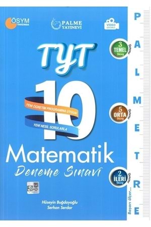 PALME TYT MATEMATİK PALMETRE 10'LU DENEME SINAVI