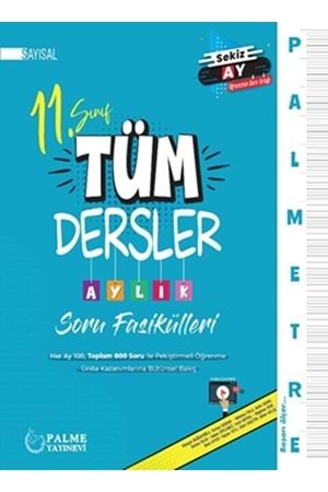 PALME 11.SINIF SAYISAL TÜM DERSLER PALMETRE AYLIK ÇALIŞ