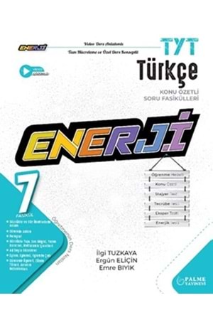 PALME TYT ENERJİ TÜRKÇE KONU ÖZETLİ SORU FASİKÜLLERİ (7