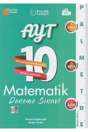 PALME AYT MATEMATİK PALMETRE 10 LU DENEME SINAVI