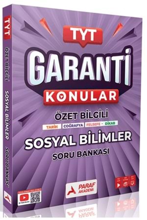PARAF AKADEMİ TYT SOSYAL BİLİMLER GARANTİ SB.