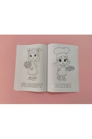 EĞLENCELİ MESLEKLER BOYAMA KİTABI 2 - İNGİLİZCE ÖĞRENME VE EĞLENCE