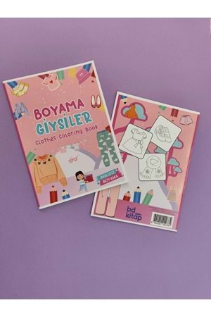 YARATICI ÇOCUK GİYSİLER BOYAMA KİTABI 2 - İNGİLİZCE KELİMELERLE