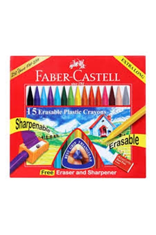 MUM BOYA FABER-CASTELL SİLİNEBİLİR BOYA 15 RENK KARTON KUTU