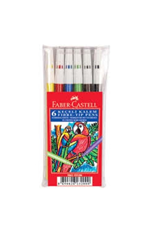 KEÇELİ KALEM FABER-CASTELL 6 RENK YIKANABİLİR